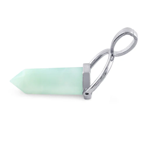 8X35mm Faceted Single Point-Swing Amazonite Pendant - Image 3