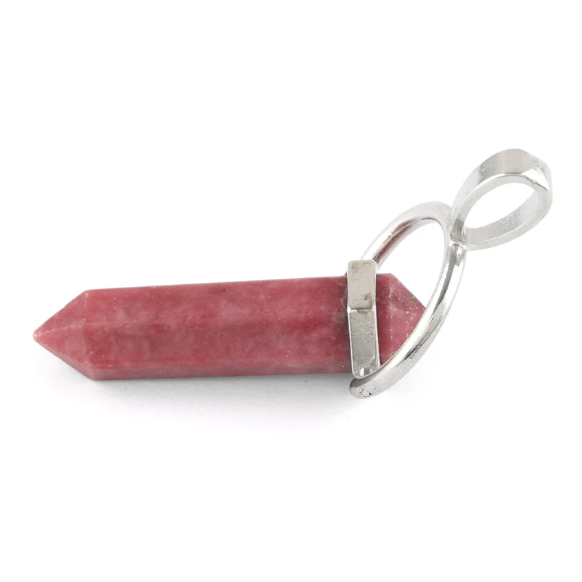 8X35mm Faceted Double Point-Swing Rhodonite Pendant - Image 3