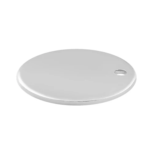 Sterling Silver Charm Round Disc 11mm 24ga. - PACK OF 2 - Image 3