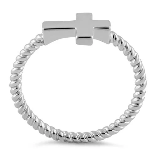 Sterling Silver Cross Ring - Image 3