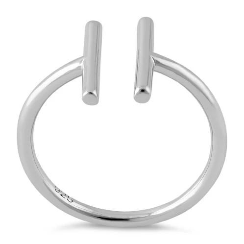 Sterling Silver Double Bar Ring - Image 3