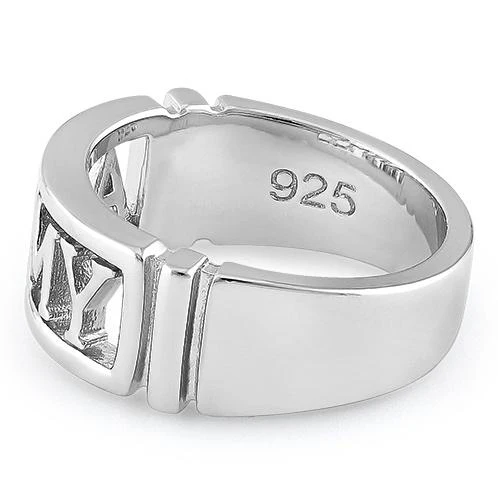 Sterling Silver Men's ARMY Ring - Image 4