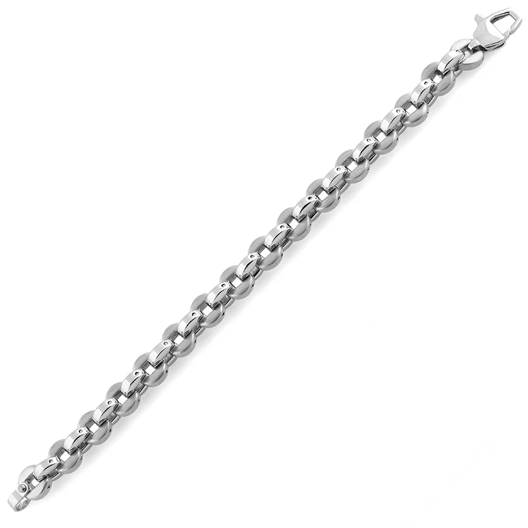 Stainless Steel Round Link Bracelet - Image 3