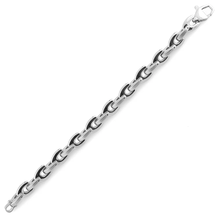 Stainless Steel U Link Bracelet - Image 3