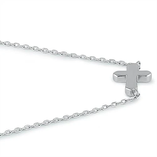 Sterling Silver Cross Necklace - Image 3