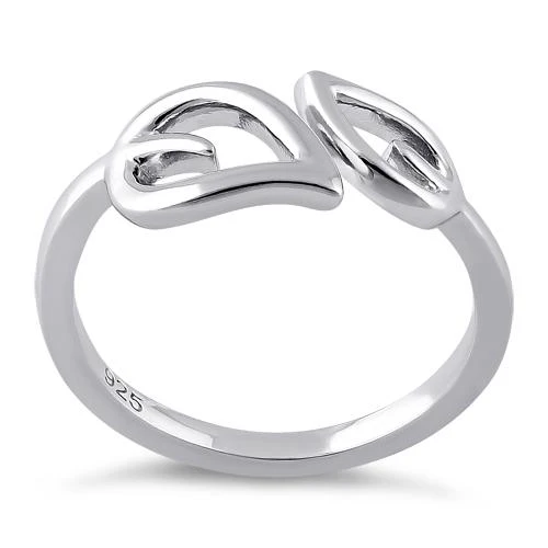 Sterling Silver Double Leaf Ring - Image 3