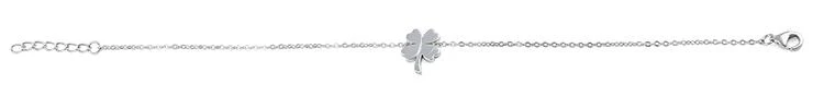 Sterling Silver Four-Leaf Clover Bracelet - Image 3