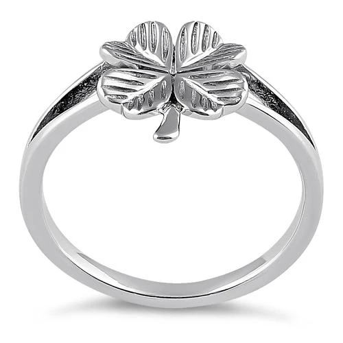 Sterling Silver Four-Leaf Clover Ring - Image 3