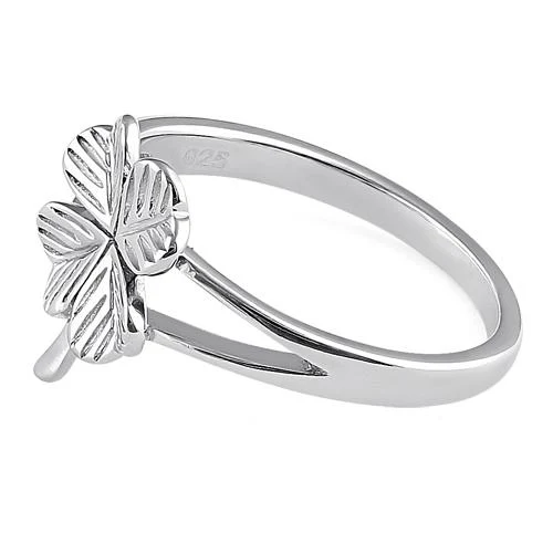 Sterling Silver Four-Leaf Clover Ring - Image 4
