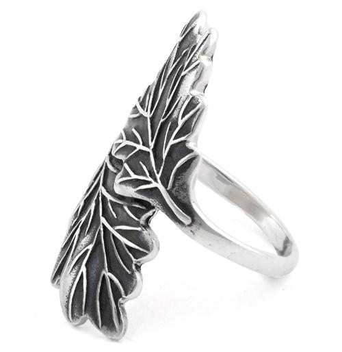 Sterling Silver Hugging Leaves Ring - Image 4