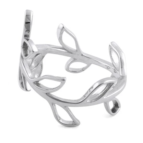 Sterling Silver Leaves Shape Ring - Image 4