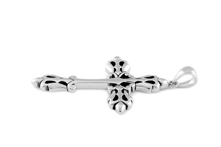 Sterling Silver Medieval Cross Pendant - Image 3