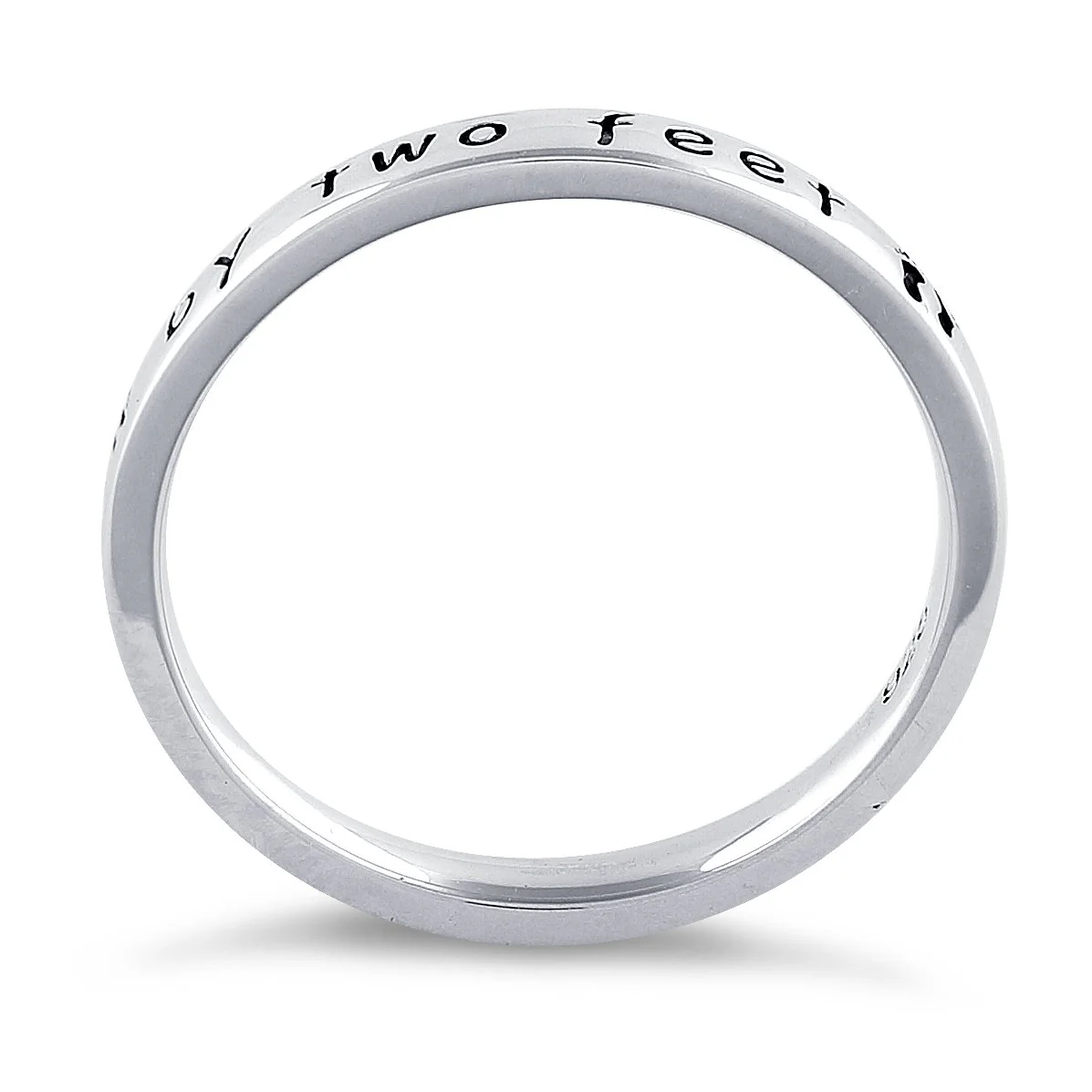 Sterling Silver "Our Family Just Grew By Two Feet" Ring - Image 4