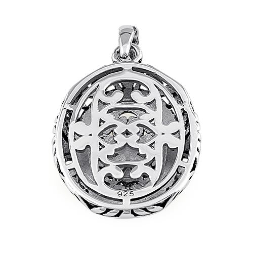 Sterling Silver Powerful Flower Pendant - Image 4