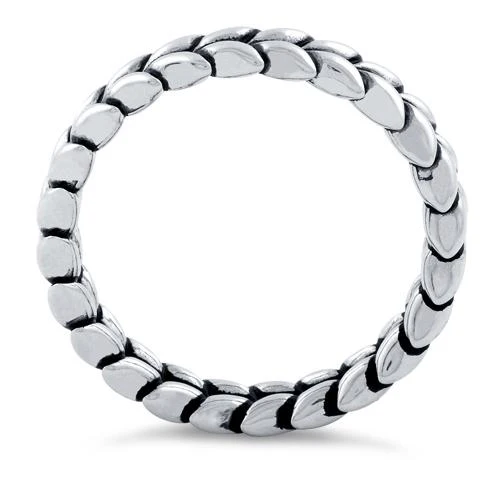 Sterling Silver Scales Eternity Ring - Image 3
