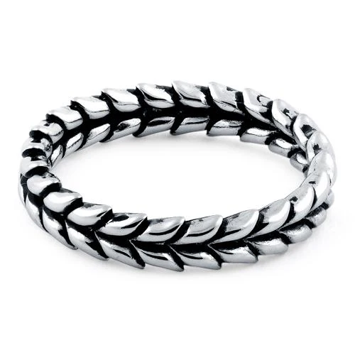Sterling Silver Scales Eternity Ring - Image 4
