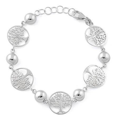 Sterling Silver Tree of Life Bracelet - Image 3