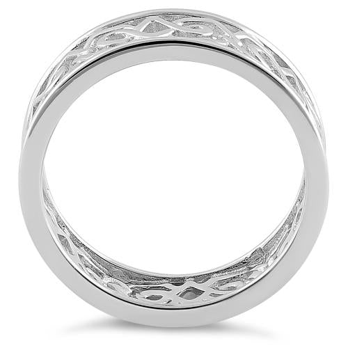 Sterling Silver Unique Patterns Ring - Image 3