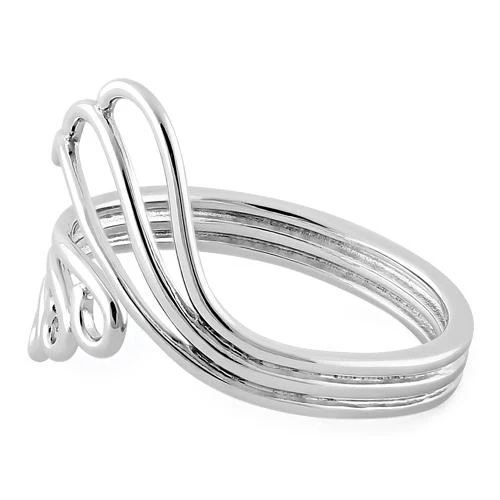 Sterling Silver Waves & Wind Ring - Image 4