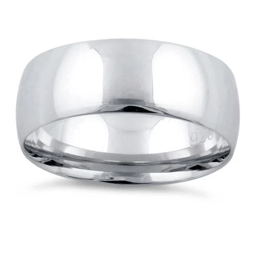 Sterling Silver Wedding Band 7mm - Image 3