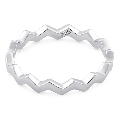 Sterling Silver Zig Zag Ring - Image 4