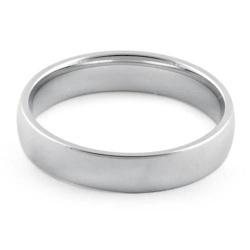 Sterling Silver Wedding Band 4mm - Image 5
